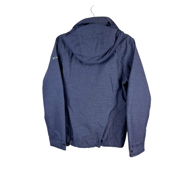 GORPCORE Rain Jacket – Columbia Navy Double Pocket Outdoor Shell – XS - Picture 2 of 8